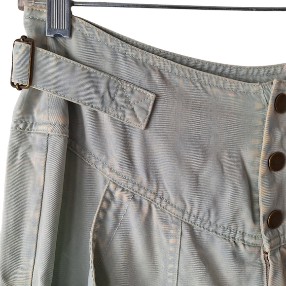 NEW Young Fabulous & Broke Small High Rise Tencel Pant Water Potassium Wash Mint - Picture 5 of 16